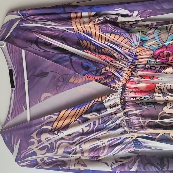 Color In Motion  Boho Midi Dress Colorful Size Large - Picture 4 of 6